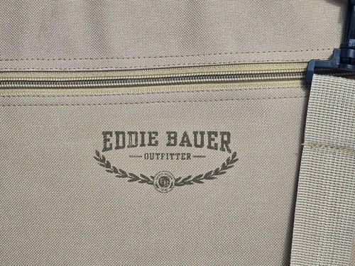 Vintage Eddie Bauer Portable Folding Camp Chair Stadium Seat Padded Plaid - Picture 9 of 15
