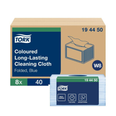 Tork 194450 Reinigungstuch Blau Karton Mit 8*40 Einheiten