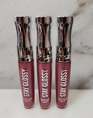 Lor Of 3-Rimmel Stay Glossy Lip Gloss #030- Cake for Breakfast. 