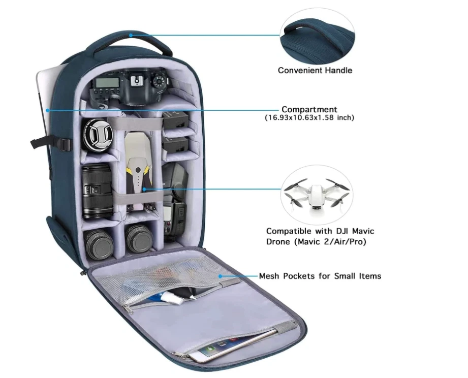 MOSISO Camera Backpack DSLR/SLR Mirrorless Photography Hardshell Case 15-16 inch - Image 3 of 4