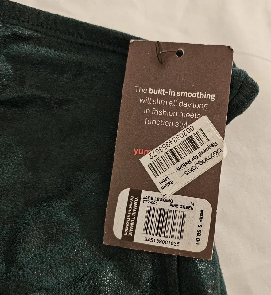 Yummie Tummie Faux Leather Jade Legging Women’s M NWT - Image 4 of 4