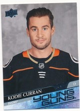 KODIE CURRAN 2020-21 UPPER DECK YOUNG GUNS #708 DUCKS MINT