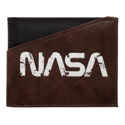 NASA Brown Bifold Wallet Officially Licensed Logo Space Astronaut