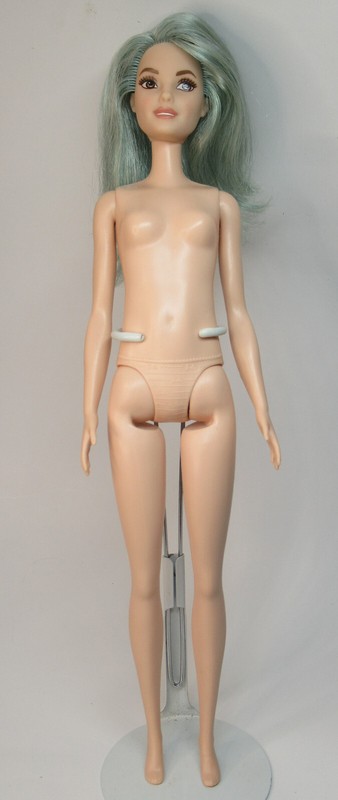 Mattel Barbie Fashionista Blue Beauty 69 Nude Doll Tall Body Nesyaa Face