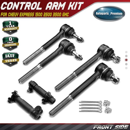 Tie Rod End Kit SCITOO 6pcs Suspension Kit 2 Outer 2 Inner Tie Rod Ends 2 Tie Rod End Adjusting Sleeves For Chevrolet C1500 C2500 C3500 Pickup Suburban Express 1500 Inner And Outer Tie Rods - Foto 5