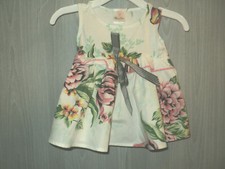 Mad Sky Tunic Top Girl's Infant's Size 18 Months Floral Sleeveless Made in USA