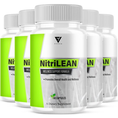 (5 Pack) Nitrilean Capsules Nitri Lean Wellness Supplement Pills (300 Capsules)