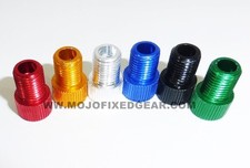 Alloy Presta to Schrader Valve Adapter - Red