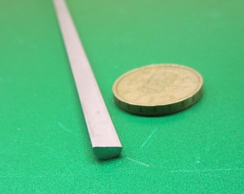Aluminium Halbrundstange (0,250") 1/4" Durchmesser, x 3 Fuß Länge, 4 Einheiten, 12 Fuß Gesamt - Bild 5 von 12
