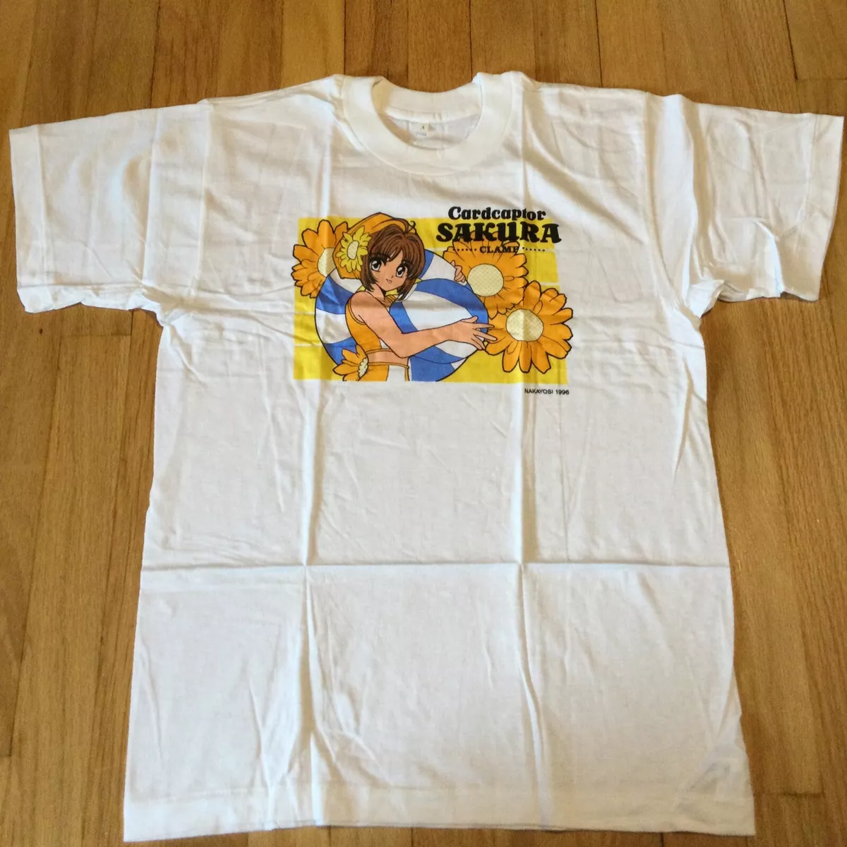 Vintage 1996 Cardcaptor Sakura t shirt S white anime manga 90s