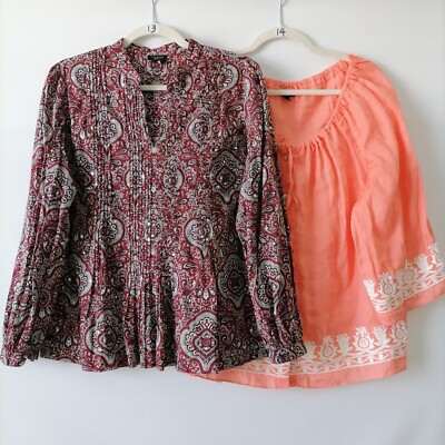 Talbots Ruffle Top Talbots Womens Multicolor Paisley Ruffle Blouse Top Petites Size Medium ...