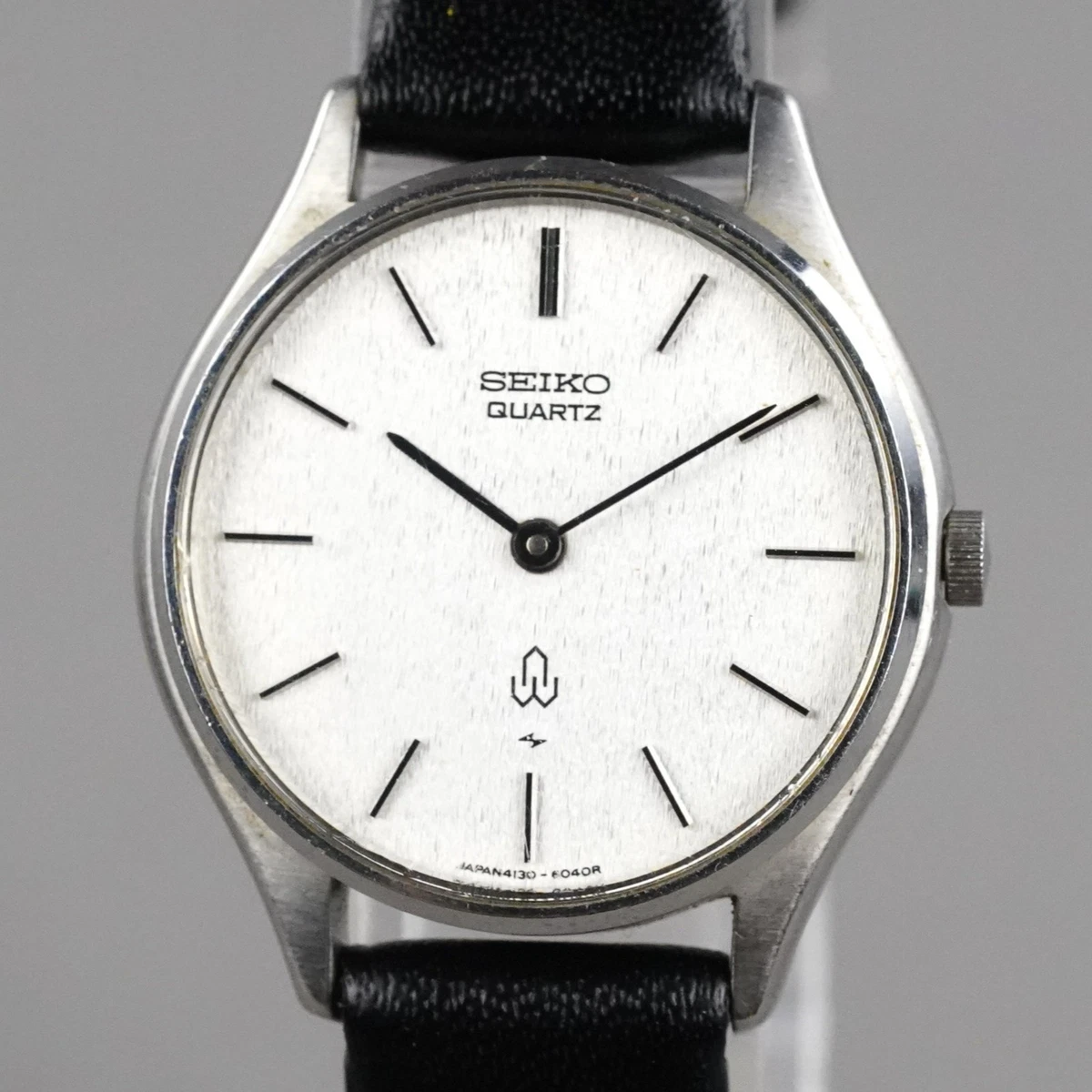 SEIKO Vintage 1975 4130-6030 Reloj Mujer 25mm Batería Nueva Correa Cuero