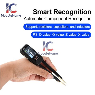 Digital Smart Bridge Tweezer LCR SMD ESR Tester Ohm Capacitance Test Multimeter