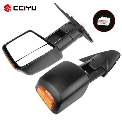 ?Tow Side Truck Mirrors L+R Power Heated Signal Pair For 07-2016 Toyota Tundra