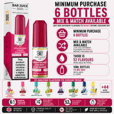 BAR JUICE 5000 NIC SALT E LIQUID 5mg 10mg 15mg 20mg Juice, 10ml NEW FLAVOURS