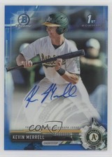 2017 Bowman Draft Chrome Pick Blue Wave Refractor /150 Kevin Merrell Auto 0a2