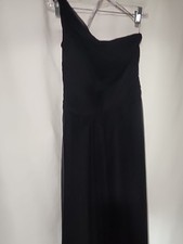 Celebrate DB Studio Dress Womens 4 Black Gown Formal One Shoulder Sleeve