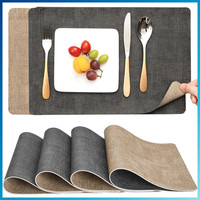 Tischsets Abwaschbar 4Er Set Kunstleder Doppelseitig Rutschfest FüR KüChe