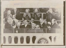 1969 Richard Nixon Lyndon Johnson Billy Graham Wa Vintage Wirephoto 8x10