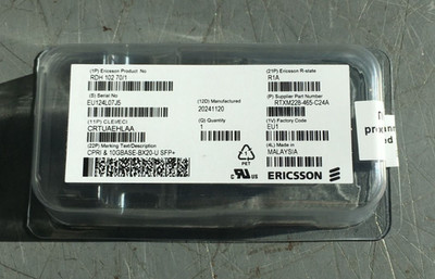 Ericsson RTXM 228-465-C24A RDH 102 70/1 EOLP-BI1696-1/9 SFP+ Optical Transceiver