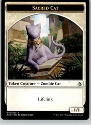 Sacred Cat Token #10 Amonkhet MTG