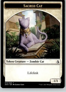 Sacred Cat Token #10 Amonkhet MTG