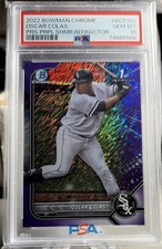 2022 Bowman Chrome Prospects Purple Shimmer Refractor 201/250 Oscar Colas 1j7t