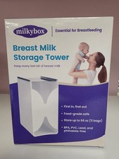 Milkybox Breast Milk Storage Tower Freezer Organizer BPA Free. New.