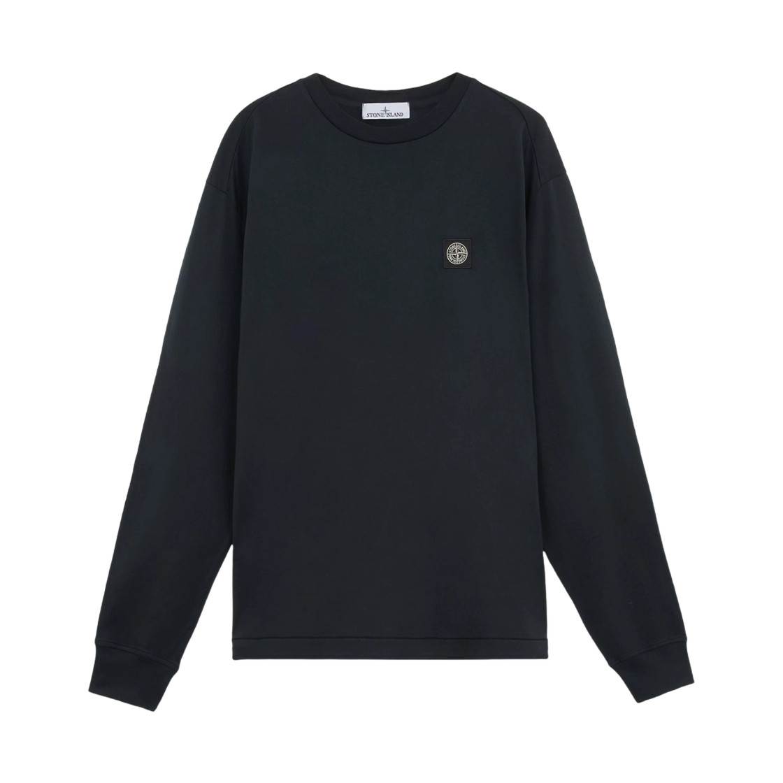 Stone Island 2100028 60/2 Cotton Jersey Slim Fit Long Sleeve T-Shirt Navy Blue