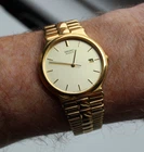 Seiko Quartz Gold Dress Watch 5Y32-3001 – Vintage 1990s – Working – Japan
