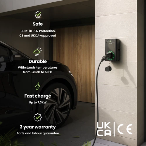 7.4kW EV Charger, Type 1 & Type 2, Single Phase, Untethered - VEC01 - Picture 4 of 7