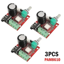 PAM8610 Mini 10W+10W Stereo Audio Power Amplifier Board Module w/ Volume Contro