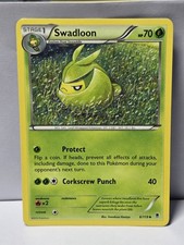 Swadloon 6/119 Uncommon Phantom Forces Lightly Played Pokemon Card TCG Single