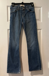 GAP Size 12 Reg Girls Blue Denim - Zipper Closure - Comfortable!