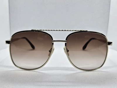 Victoria Beckham Gold Frame Aviator Sunglasses with Brown Gradient Lenses Victoria Beckham VB7006/S Aviator Sunglasses | Fashion  main image 3