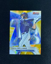 2025 Topps Bowman's Best Carson Williams #TP-10 Gold Lava Refractor 25/50 QI95