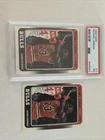 1988 Fleer Michael Jordan 2 Card LOT #17 ONE NM/MT RAW & ONE GRADED PSA 7 NM