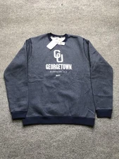 Georgetown Hoyas Sweater Mens Large Blue NCAA College Basketball Nike Crewneck