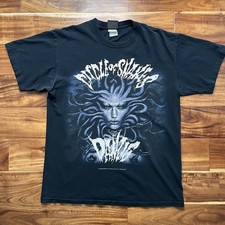 VTG Y2K 2007 Danzig Shirt Circle Of Snakes Metal Band Men's Size M/L Giant Tag