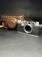 Leica Leitz IIIC  SharkSkin  35MM Camera Body Only FOR PARTS OR REPAIR W Case