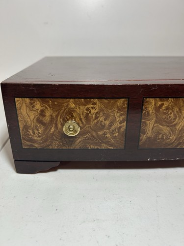 Vintage 1847 Rogers Bros anlaufgeschützte Silberbesteck Truhe Holzkiste Leerkiste - Bild 15 von 24