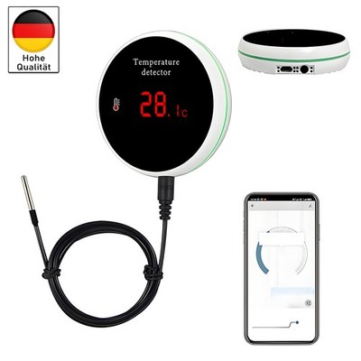 Tuya Wifi Temperatursensor 1M Drahtsonde Digital Smartlife Thermometer Smart