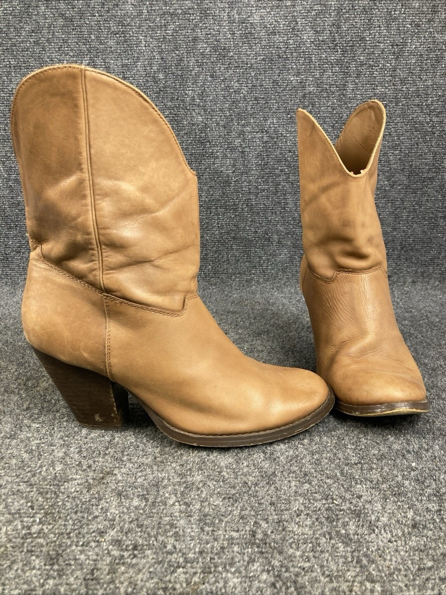 Franco Fortini Women Sz Camel Brown Cowboy Western Boots