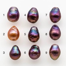 11-12mm Edison Pearl Drop with Amazing Luster and All Natural Color, Choose Und