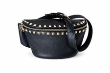 Valentino Garavani Rockstud Black Leather Bel...