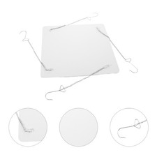 White Air Conditioning Vent Deflector Metal PVC No Drill Ac Airflow Redirector