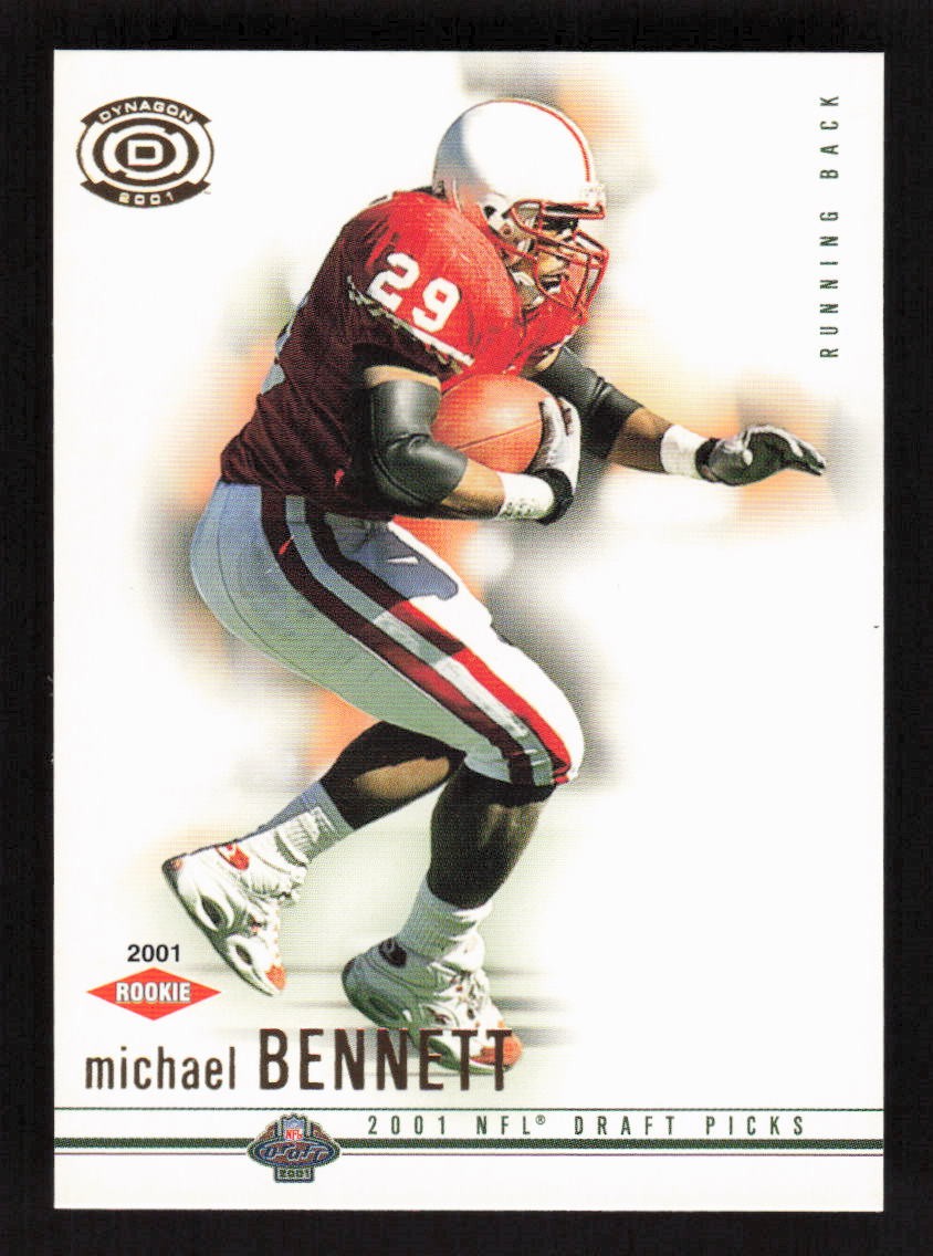 Michael Bennett 2001 Pacific Dynagon Retail #101 Rookie Wisconsin Badgers