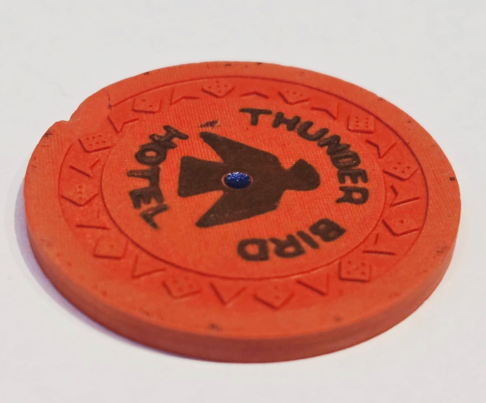 UNIQUE - $5 Chip - Thunderbird Thunder Bird Hotel Casino - Las Vegas Nevada NV