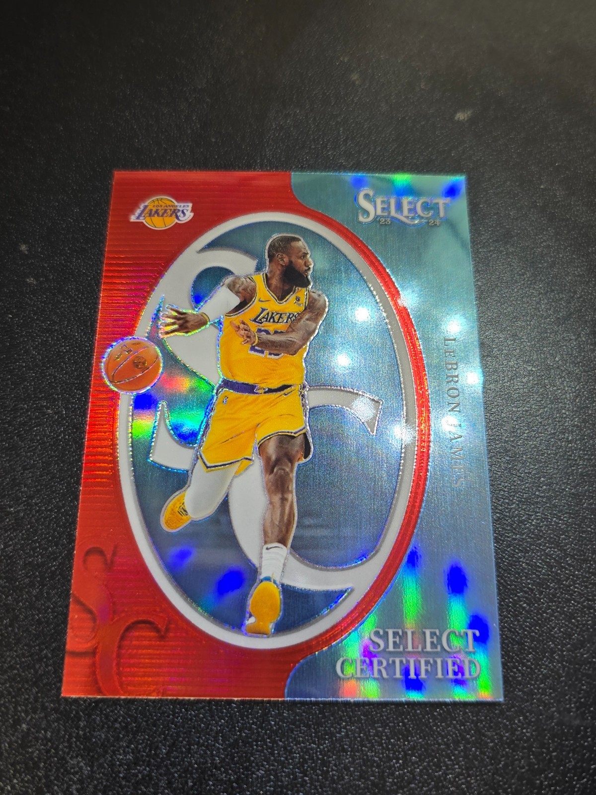 2023-24 Panini Select - Select Certified LeBron James #7 Red Prizm
