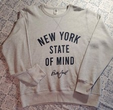 New York State of Mind Billy Joel Gray Sweatshirt L Unisex Made In USA